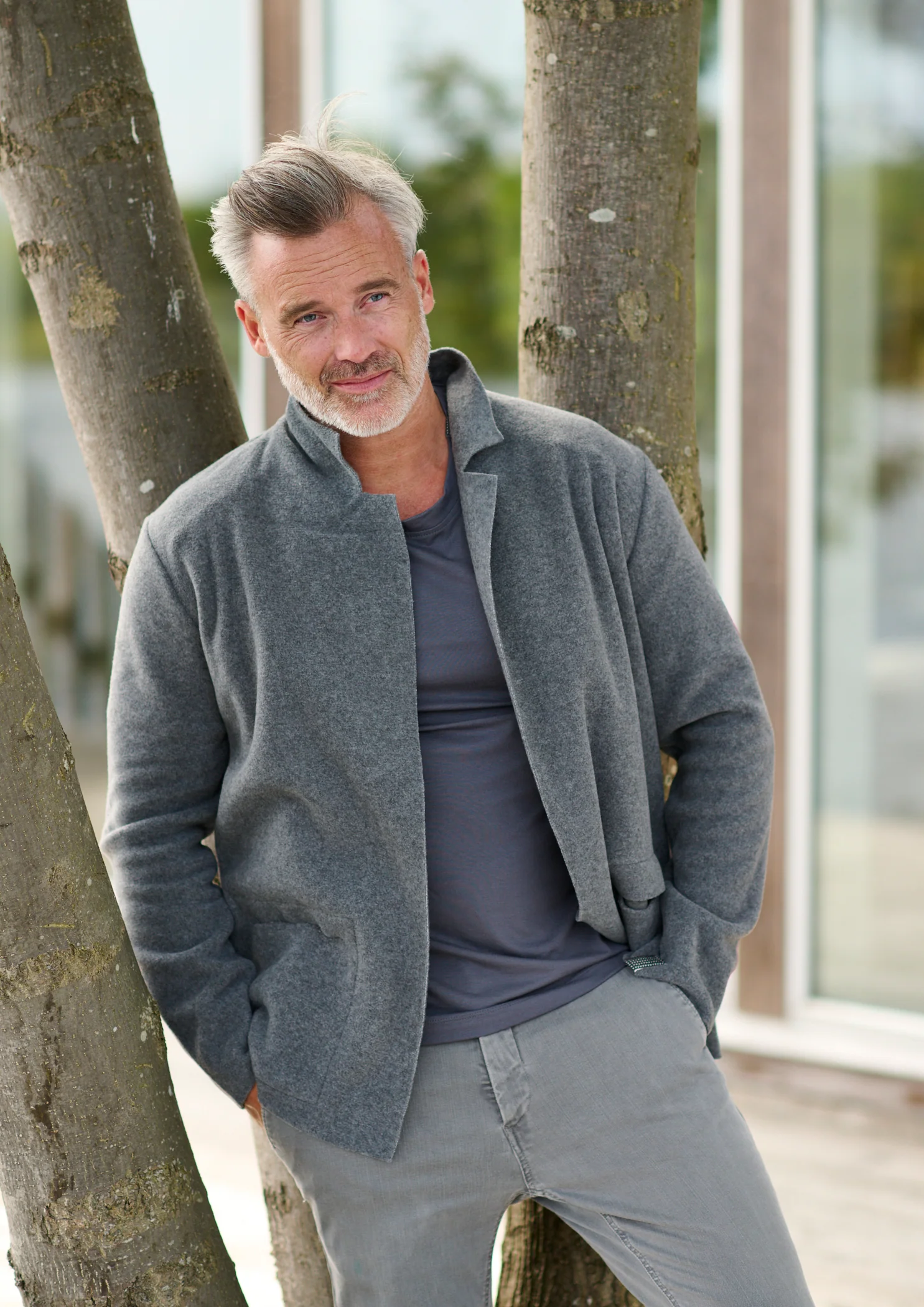 Mode Femme Homme -Mode Femme Homme CARDIGAN 1001C CARDIGANS 1001C GREY 905 2