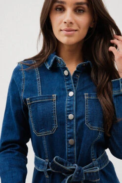 La Robe En Denim Col Chemisier -Mode Femme Homme product 014A07301 235 2 826633da 5307 45ac 93ca 511f17dc7c1b