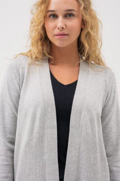 Le Cardigan Gris En Tricot Léger -Mode Femme Homme product 015A01204 95 3