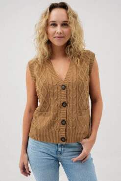 La Veste Sans Manches En Tricot