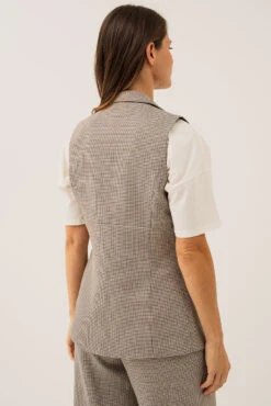 La Veste Habillée Pied De Poule Brune -Mode Femme Homme product 015A03401 56 3