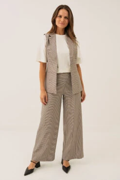 La Veste Habillée Pied De Poule Brune -Mode Femme Homme product 015A03401 56 4