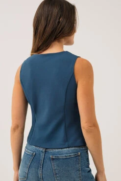 La Veste Sans Manches Avec 3 Boucles -Mode Femme Homme product 015A03701 142 3