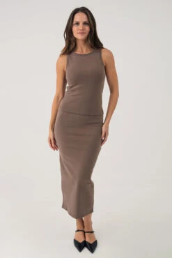 La Jupe En Coton Longue Avec Couture Décorative Et Fente Au Dos -Mode Femme Homme product 015A04702 12 fd40623c ecc7 43d0 998a 676a06ec7cf1