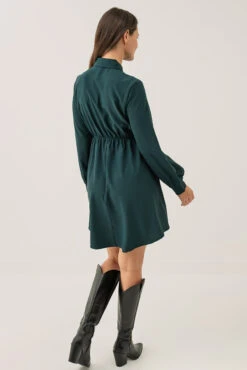 La Robe Vert Foncé Taille élastique -Mode Femme Homme product 015A07212 253 3