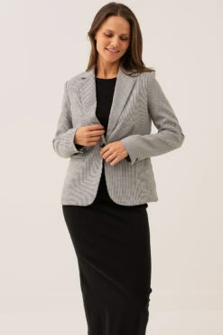 Le Blazer En Pied De Poule Noir -Mode Femme Homme product 015A11402 172 3