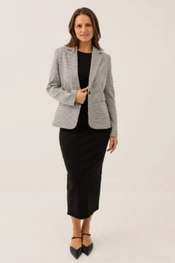 Le Blazer En Pied De Poule Noir -Mode Femme Homme product 015A11402 172 6