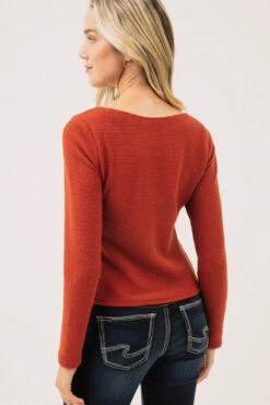 Le T-shirt Manches Longues En Tricot Texturé 7 Le T-shirt Manches Longues En Tricot Texturé -Mode Femme Homme product 015A13309 504 4