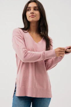 Le Chandail Long Avec Col En V