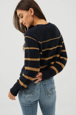 Le Chandail En Tricot Ligné -Mode Femme Homme product 015A14221 142 4