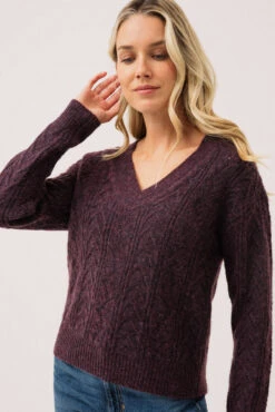 Le Chandail En Tricot Raisin “Boxy” 8 Le Chandail En Tricot Raisin “Boxy” -Mode Femme Homme product 015A14224 262 4