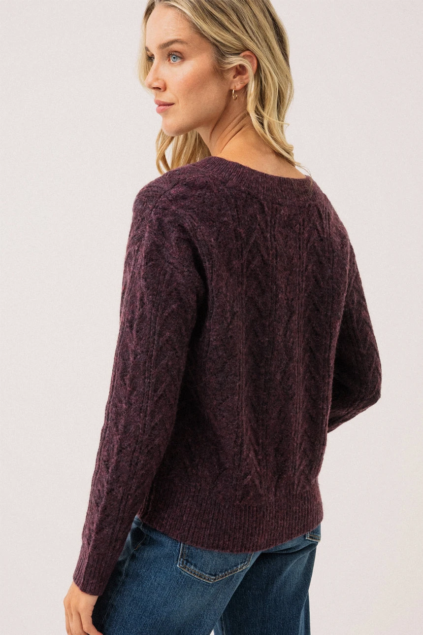 Le Chandail En Tricot Raisin “Boxy” 5 Le Chandail En Tricot Raisin “Boxy” – Image 5