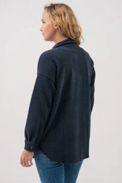 La Surchemise Grise Foncée En Velours Côtelé 7 La Surchemise Grise Foncée En Velours Côtelé -Mode Femme Homme product 015A15701 95 4