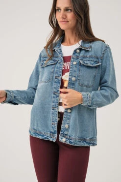 La Veste En Denim Bleu