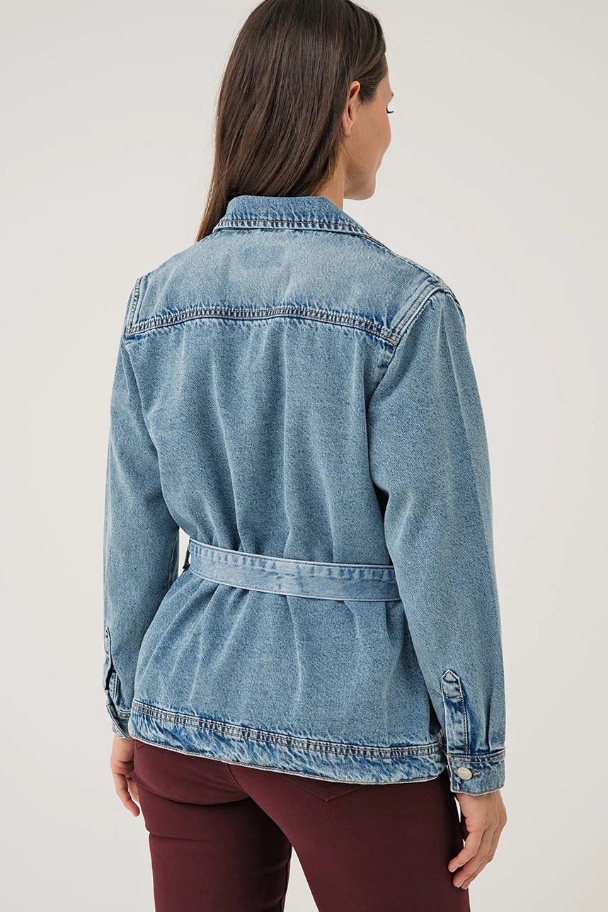 La Veste En Denim Bleu 5 La Veste En Denim Bleu – Image 5