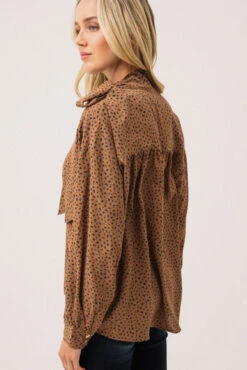 La Blouse Avec Nœud Au Col à L'épaule -Mode Femme Homme product 015A17403 56 3