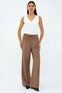 La Camisole Unie Fluide Col En V -Mode Femme Homme product 015P02543 113 5