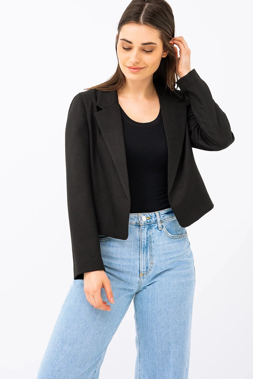 Le Blazer Uni écourté 2 Le Blazer Uni écourté – Image 2