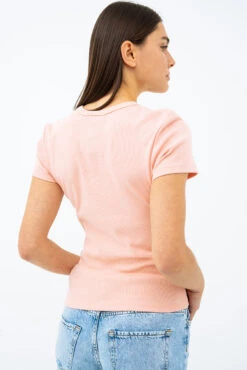 Le T-shirt Côtelé Uni -Mode Femme Homme product 015P13550 743 4