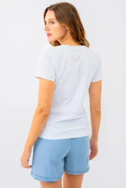 Le T-shirt Basique Col V -Mode Femme Homme product 015P13602 21 4