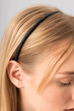 Le Serre-tête Noir Scintillant