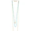 Collier 3 Rangs Or Et Petites Perles Turquoise