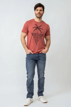 Le T-shirt Imprimé Palmier -Mode Femme Homme product 045P53T05 626 4