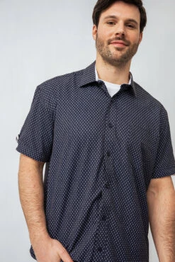 La Chemise Imprimée Ancres De Bateaux 8 La Chemise Imprimée Ancres De Bateaux -Mode Femme Homme product 045P54M13 142 3