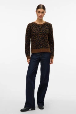 Vero Moda Le Cardigan En Tricot à Motif Léopard -Mode Femme Homme product 10331281 51 5