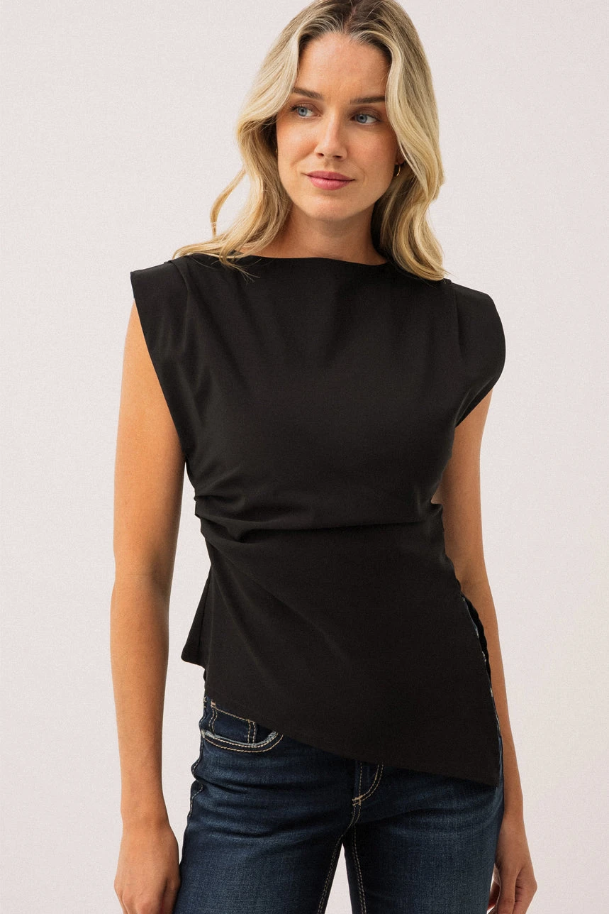 JJXX La Blouse Noire Sans Manche 1 JJXX La Blouse Noire Sans Manche