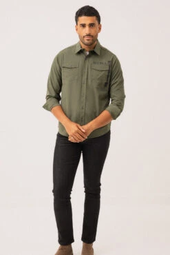 La Chemise Imprimée à L’avant à La Poche Gauche Par Projek Raw -Mode Femme Homme product 145269 260 2