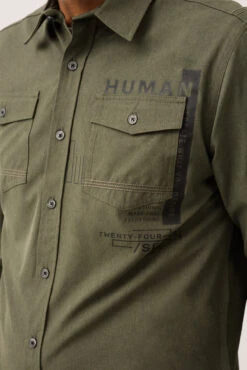 La Chemise Imprimée à L’avant à La Poche Gauche Par Projek Raw -Mode Femme Homme product 145269 260 4