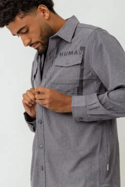 La Chemise Imprimée à L’avant à La Poche Gauche Par Projek Raw -Mode Femme Homme product 145269 27 2