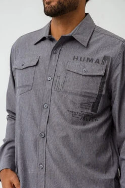 La Chemise Imprimée à L’avant à La Poche Gauche Par Projek Raw -Mode Femme Homme product 145269 27 3