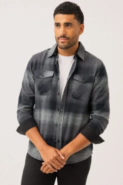 La Chemise En Flanelle Légère Motif à Carreaux Par Projek Raw