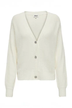 ONLY Le Cardigan En Tricot Pelucheux Avec Boutons En Bijou -Mode Femme Homme product 15259564 113 5