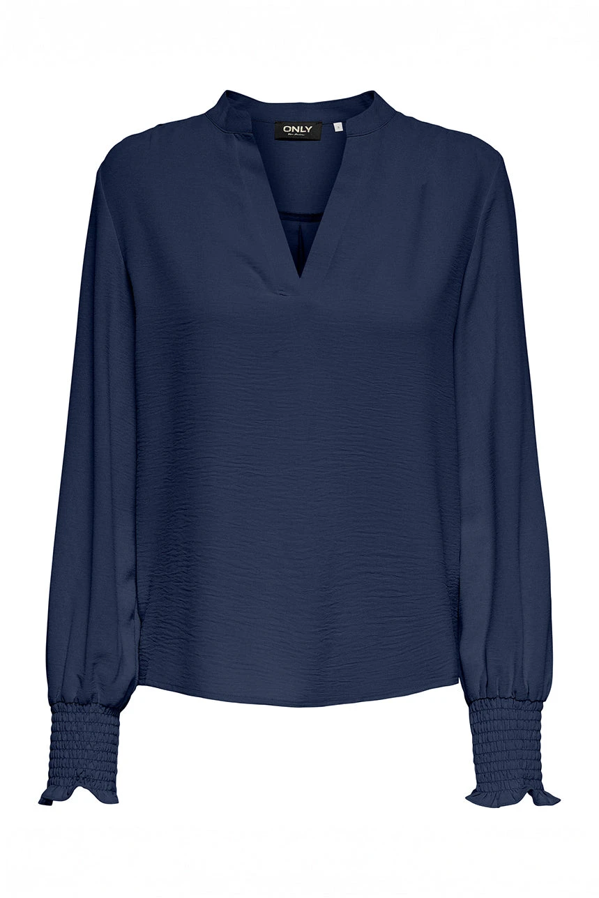ONLY La Blouse En Crêpe Avec Col En V 12 ONLY La Blouse En Crêpe Avec Col En V – Image 12