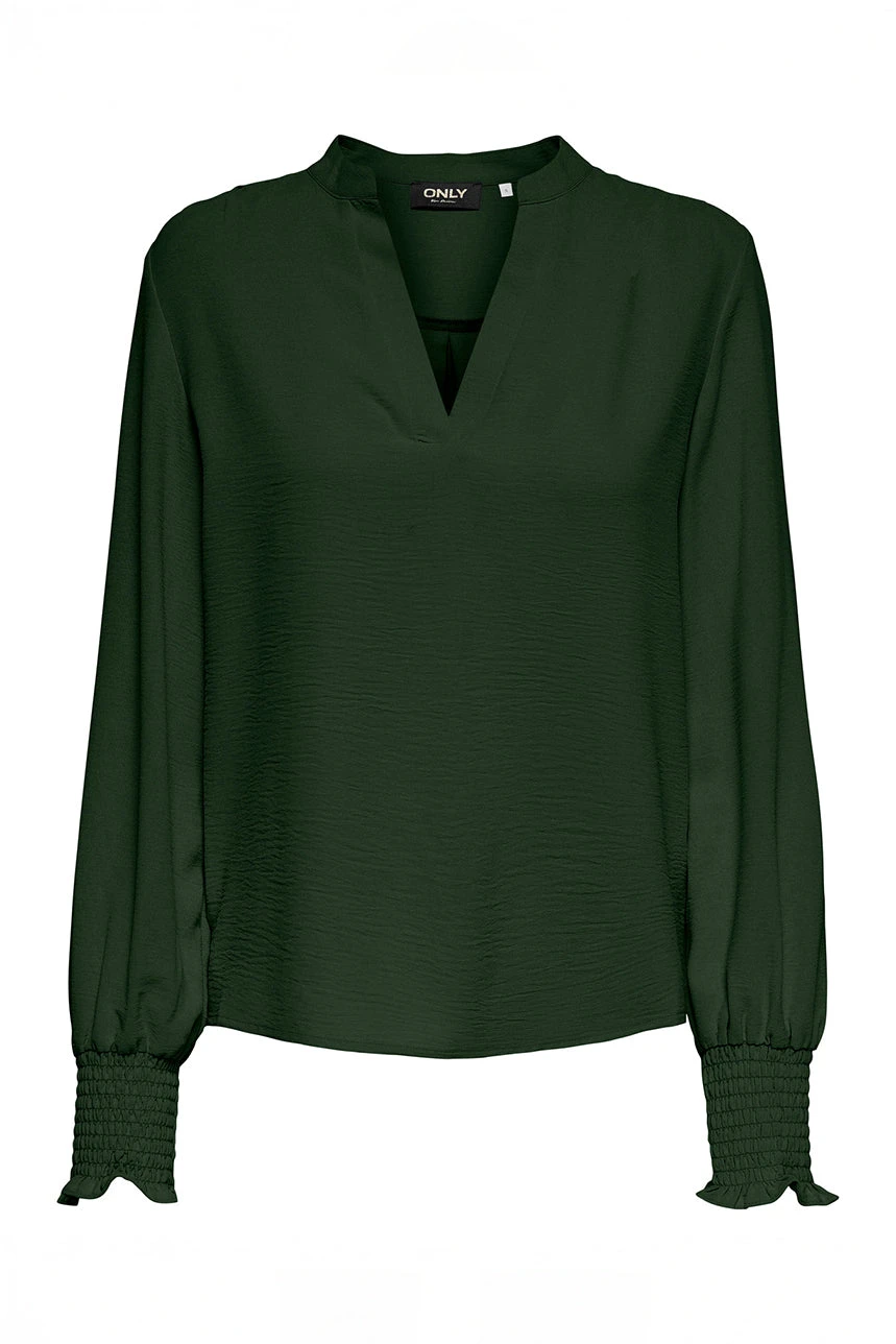 ONLY La Blouse En Crêpe Avec Col En V 9 ONLY La Blouse En Crêpe Avec Col En V – Image 9