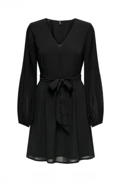 ONLY La Robe En Crêpe Noir Avec Manches Plissées Soleil -Mode Femme Homme product 15305846 172 4