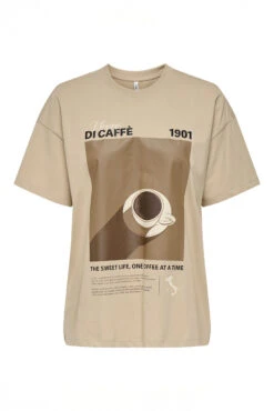 ONLY Le T-shirt Imprimé Thématique Café -Mode Femme Homme product 15346761 149