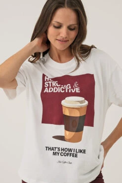 ONLY Le T-shirt Imprimé Thématique Café -Mode Femme Homme product 15346761 21 4