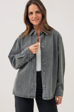 ONLY La Surchemise En Denim Gris