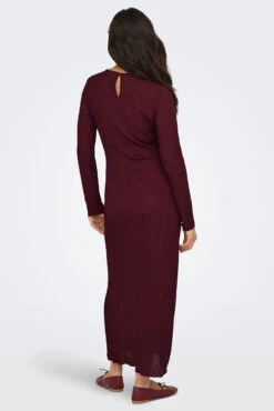 ONLY La Robe Maxi Bordeaux à Manches Longues -Mode Femme Homme product 15354159 681 4