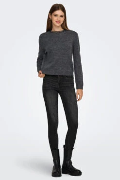 ONLY Le Chandail Charcoal Avec Dentelle Au Col -Mode Femme Homme product 15358610 018 6