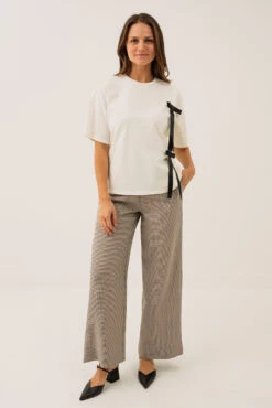 ONLY Le T-shirt Blanc Avec Boucles Noires -Mode Femme Homme product 15358929 21 3