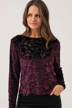 ONLY Le Chandail En Velours Motif Dentelle Réversible