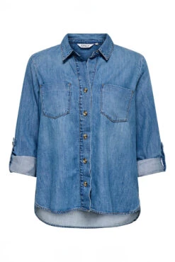 ONLY La Chemise En Denim Bleu Moyen -Mode Femme Homme product 15361370 807 4