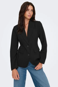ONLY Le Blazer Noir Ajusté à La Taille
