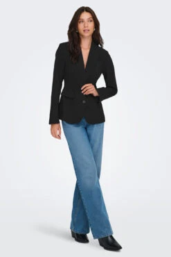 ONLY Le Blazer Noir Ajusté à La Taille -Mode Femme Homme product 15371105 172 5