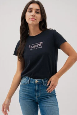 Le T-shirt Noir Levi’s Logo En Strass -Mode Femme Homme product 17369 3272 172 3